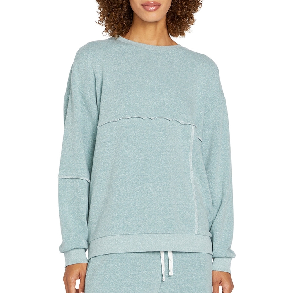 Volcom Lived-In Lounge French Terry Deep Sea Top Women's Size Large